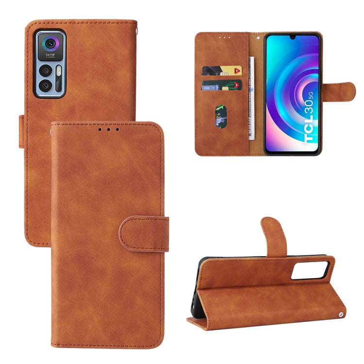 Skin Feel Magnetic Flip Leather Phone Case, For TCL 30 5G/30+ 5G, For TCL 30 SE, For vivo Y76 5G/Y76S 5G/Y74S, For Wiko Y52, For Samsung Galaxy M23 5G