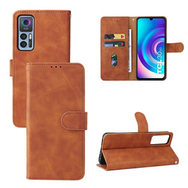 Skin Feel Magnetic Flip Leather Phone Case, For TCL 30 5G/30+ 5G, For TCL 30 SE, For vivo Y76 5G/Y76S 5G/Y74S, For Wiko Y52, For Samsung Galaxy M23 5G