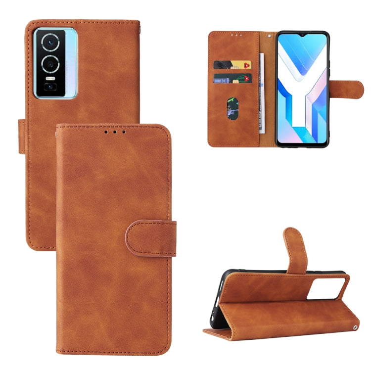 Skin Feel Magnetic Flip Leather Phone Case, For TCL 30 5G/30+ 5G, For TCL 30 SE, For vivo Y76 5G/Y76S 5G/Y74S, For Wiko Y52, For Samsung Galaxy M23 5G