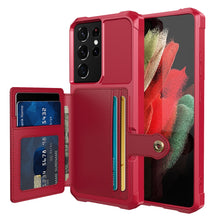 Load image into Gallery viewer, Magnetic Wallet Card Bag Leather Phone Case, For Samsung Galaxy S21 5G, For Samsung Galaxy S21+ 5G, For Samsung Galaxy S21 Ultra 5G, For Samsung Galaxy S20, For Samsung Galaxy S20+, For Samsung Galaxy S20 Ultra, For Samsung Galaxy Note20               ...