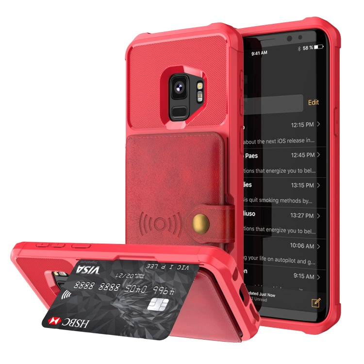 Magnetic Wallet Card Bag Leather Phone Case, For Samsung Galaxy Note10+, For Samsung Galaxy S10, For Samsung Galaxy S10e, For Samsung Galaxy S10+, For Samsung Galaxy Note9, For Samsung Galaxy S9, For Samsung Galaxy S9+, For Samsung Galaxy A12          ...