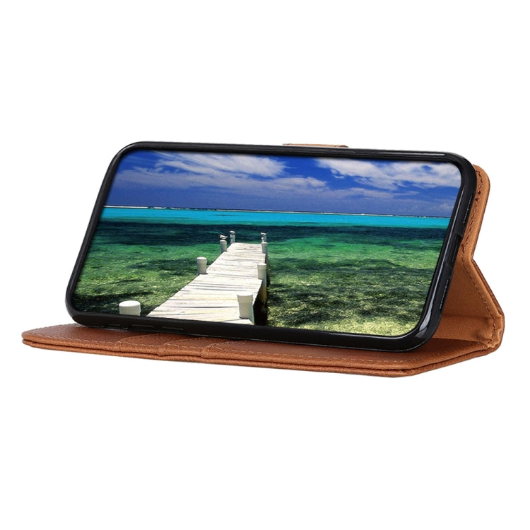 KHAZNEH Cowhide Texture Horizontal Flip Leather Phone Case, For Xiaomi Redmi 10A, For Samsung Galaxy M23 / F23
