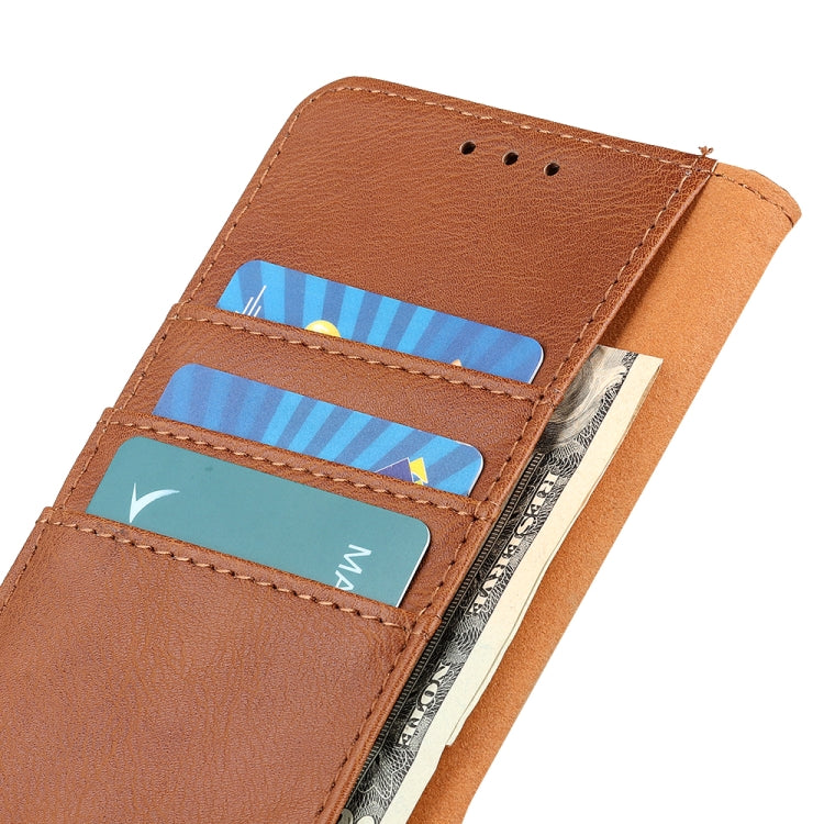 KHAZNEH Cowhide Texture Horizontal Flip Leather Phone Case, For Xiaomi Redmi 10A, For Samsung Galaxy M23 / F23
