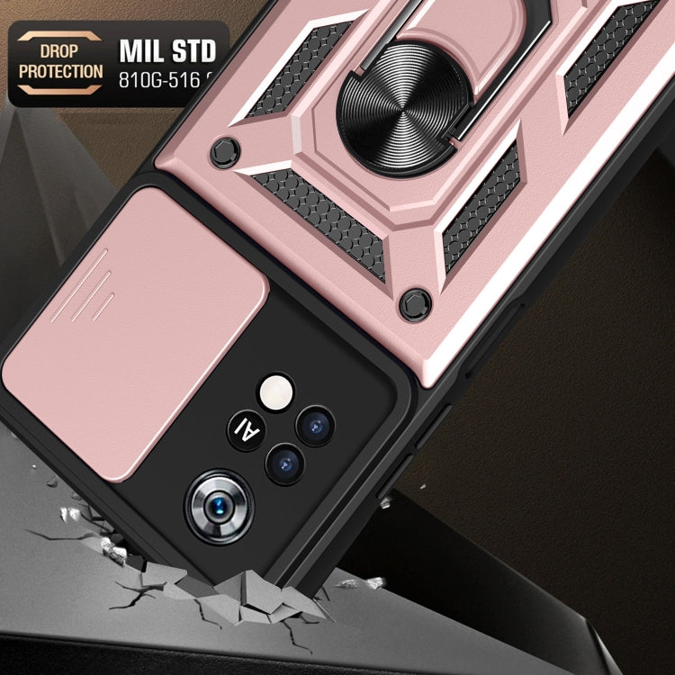 Sliding Camera Cover Design TPU+PC Phone Case, For Xiaomi Poco X4 Pro 5G