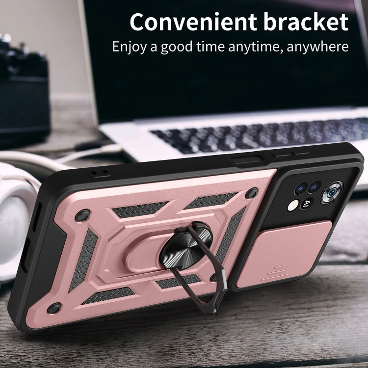 Sliding Camera Cover Design TPU+PC Phone Case, For Xiaomi Poco X4 Pro 5G