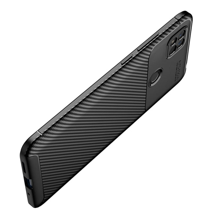 Carbon Fiber Texture Shockproof TPU Phone Case, For Xiaomi Redmi 10A