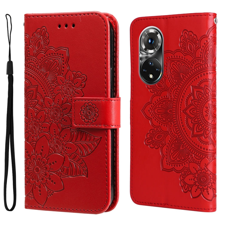 7-petal Flowers Embossing Pattern Horizontal Flip Leather Case, For Xiaomi Redmi Note 11E/Redmi 10 Prime+ 5G, For Huawei Nova 9 Pro/Honor 50 Pro, For Infinix Hot 11, For Infinix Note 11, For Infinix Note 11 Pro/Note 11s, For OPPO Realme C35            ...