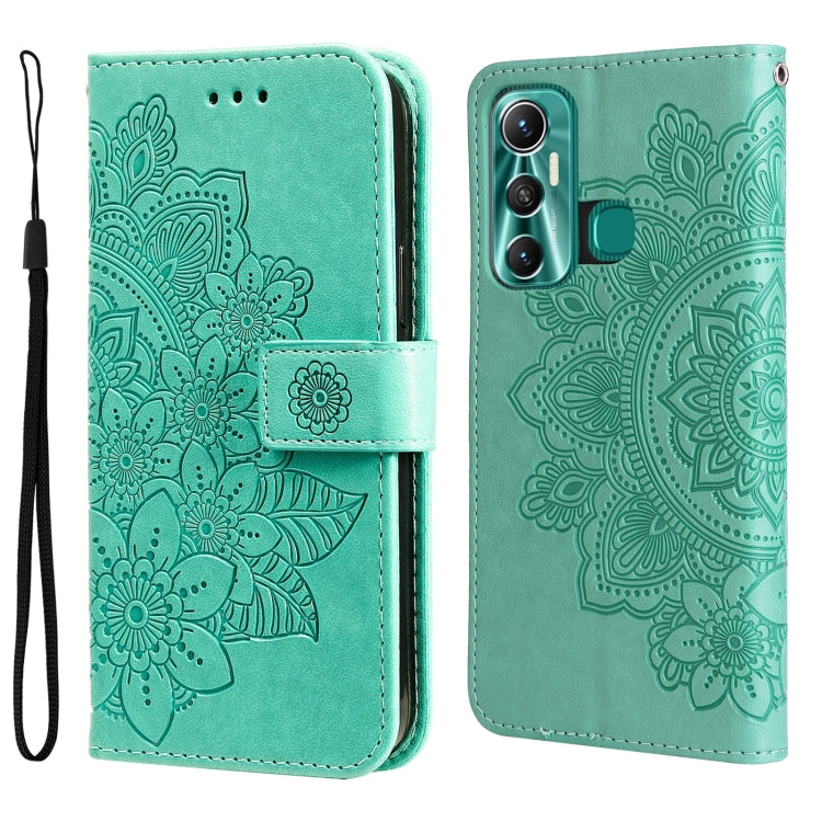 7-petal Flowers Embossing Pattern Horizontal Flip Leather Case, For Xiaomi Redmi Note 11E/Redmi 10 Prime+ 5G, For Huawei Nova 9 Pro/Honor 50 Pro, For Infinix Hot 11, For Infinix Note 11, For Infinix Note 11 Pro/Note 11s, For OPPO Realme C35            ...