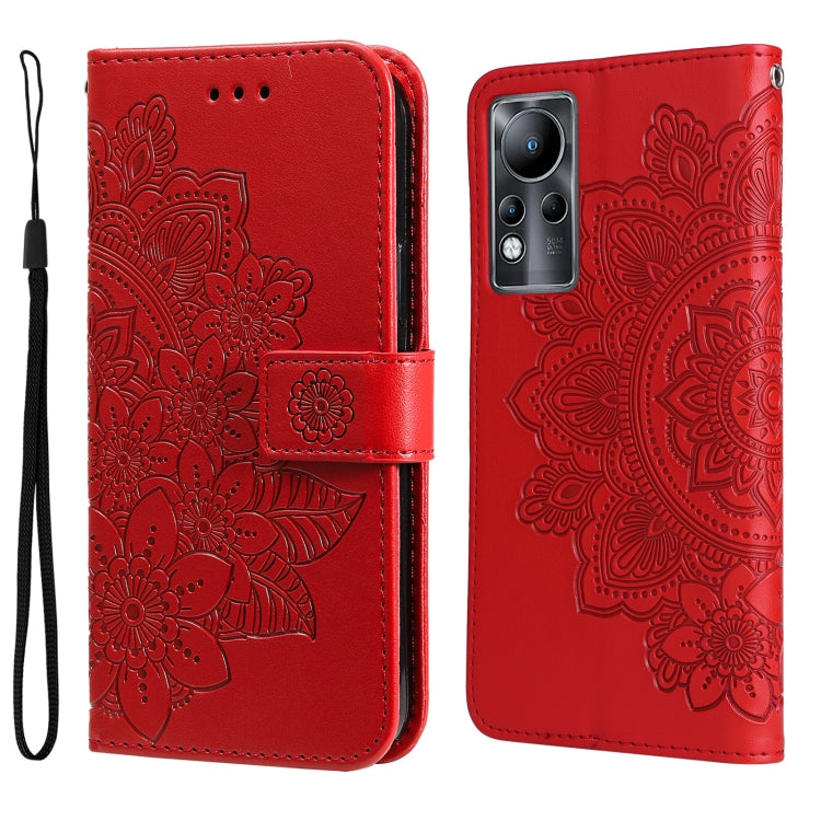 7-petal Flowers Embossing Pattern Horizontal Flip Leather Case, For Xiaomi Redmi Note 11E/Redmi 10 Prime+ 5G, For Huawei Nova 9 Pro/Honor 50 Pro, For Infinix Hot 11, For Infinix Note 11, For Infinix Note 11 Pro/Note 11s, For OPPO Realme C35            ...