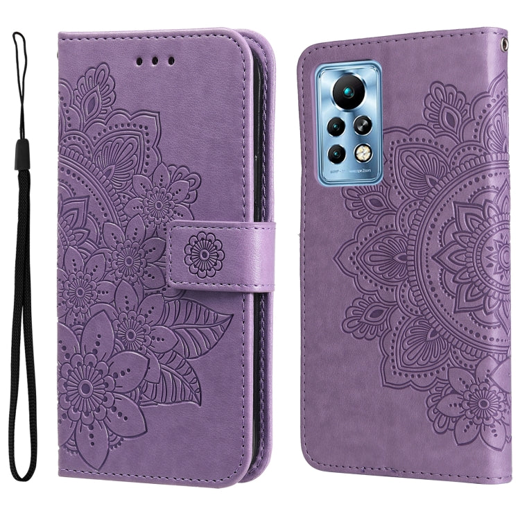 7-petal Flowers Embossing Pattern Horizontal Flip Leather Case, For Xiaomi Redmi Note 11E/Redmi 10 Prime+ 5G, For Huawei Nova 9 Pro/Honor 50 Pro, For Infinix Hot 11, For Infinix Note 11, For Infinix Note 11 Pro/Note 11s, For OPPO Realme C35            ...