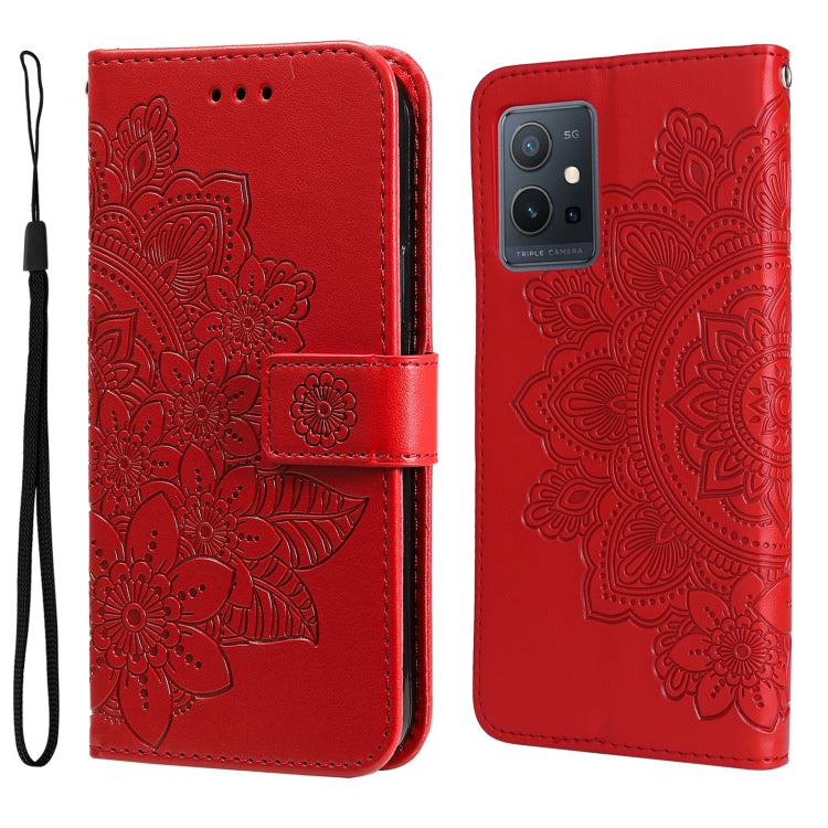 7-petal Flowers Embossing Pattern Horizontal Flip Leather Case, For Xiaomi Redmi Note 11E/Redmi 10 Prime+ 5G, For Huawei Nova 9 Pro/Honor 50 Pro, For Infinix Hot 11, For Infinix Note 11, For Infinix Note 11 Pro/Note 11s, For OPPO Realme C35            ...