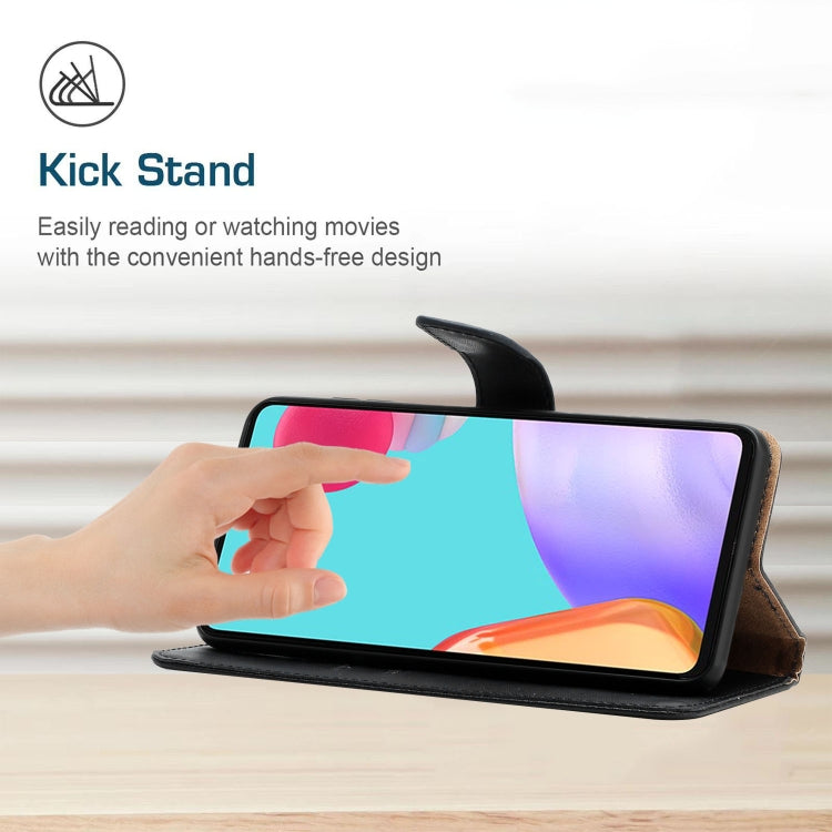 Genuine Leather Fingerprint-proof Horizontal Flip Phone Case, For Samsung Galaxy A40, For Samsung Galaxy A41, For Samsung Galaxy A42 5G, For Samsung Galaxy A50, For Samsung Galaxy A51, For Samsung Galaxy A51 5G, For Samsung Galaxy A70                  ...