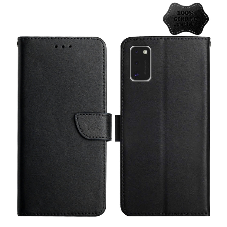 Genuine Leather Fingerprint-proof Horizontal Flip Phone Case, For Samsung Galaxy A40, For Samsung Galaxy A41, For Samsung Galaxy A42 5G, For Samsung Galaxy A50, For Samsung Galaxy A51, For Samsung Galaxy A51 5G, For Samsung Galaxy A70                  ...