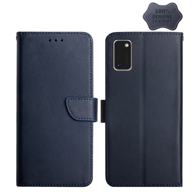 Genuine Leather Fingerprint-proof Horizontal Flip Phone Case, For Samsung Galaxy A40, For Samsung Galaxy A41, For Samsung Galaxy A42 5G, For Samsung Galaxy A50, For Samsung Galaxy A51, For Samsung Galaxy A51 5G, For Samsung Galaxy A70                  ...