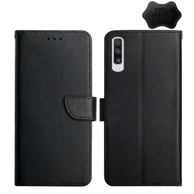 Genuine Leather Fingerprint-proof Horizontal Flip Phone Case, For Samsung Galaxy A40, For Samsung Galaxy A41, For Samsung Galaxy A42 5G, For Samsung Galaxy A50, For Samsung Galaxy A51, For Samsung Galaxy A51 5G, For Samsung Galaxy A70                  ...