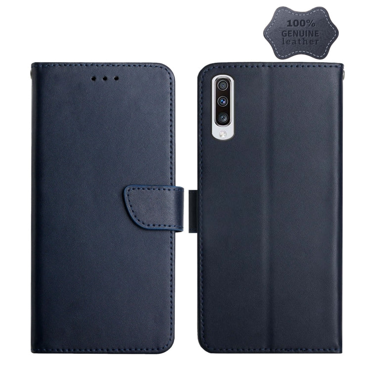 Genuine Leather Fingerprint-proof Horizontal Flip Phone Case, For Samsung Galaxy A40, For Samsung Galaxy A41, For Samsung Galaxy A42 5G, For Samsung Galaxy A50, For Samsung Galaxy A51, For Samsung Galaxy A51 5G, For Samsung Galaxy A70                  ...