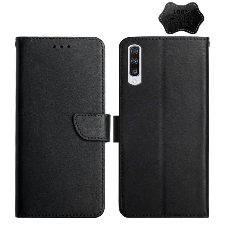 Genuine Leather Fingerprint-proof Horizontal Flip Phone Case, For Samsung Galaxy A40, For Samsung Galaxy A41, For Samsung Galaxy A42 5G, For Samsung Galaxy A50, For Samsung Galaxy A51, For Samsung Galaxy A51 5G, For Samsung Galaxy A70                  ...