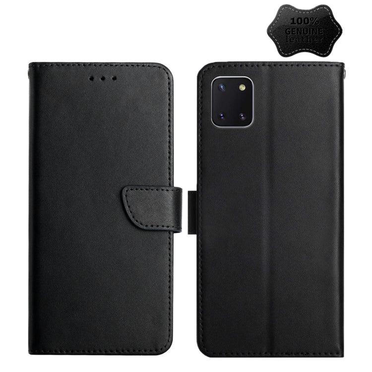 Genuine Leather Fingerprint-proof Horizontal Flip Phone Case, For Samsung Galaxy A40, For Samsung Galaxy A41, For Samsung Galaxy A42 5G, For Samsung Galaxy A50, For Samsung Galaxy A51, For Samsung Galaxy A51 5G, For Samsung Galaxy A70                  ...