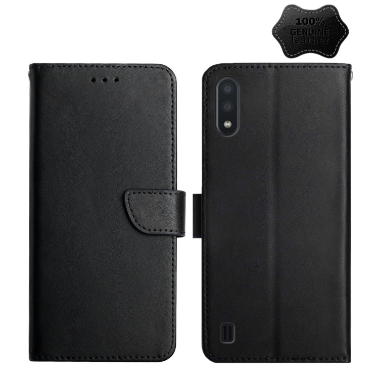 Genuine Leather Fingerprint-proof Horizontal Flip Phone Case, For Samsung Galaxy A40, For Samsung Galaxy A41, For Samsung Galaxy A42 5G, For Samsung Galaxy A50, For Samsung Galaxy A51, For Samsung Galaxy A51 5G, For Samsung Galaxy A70                  ...