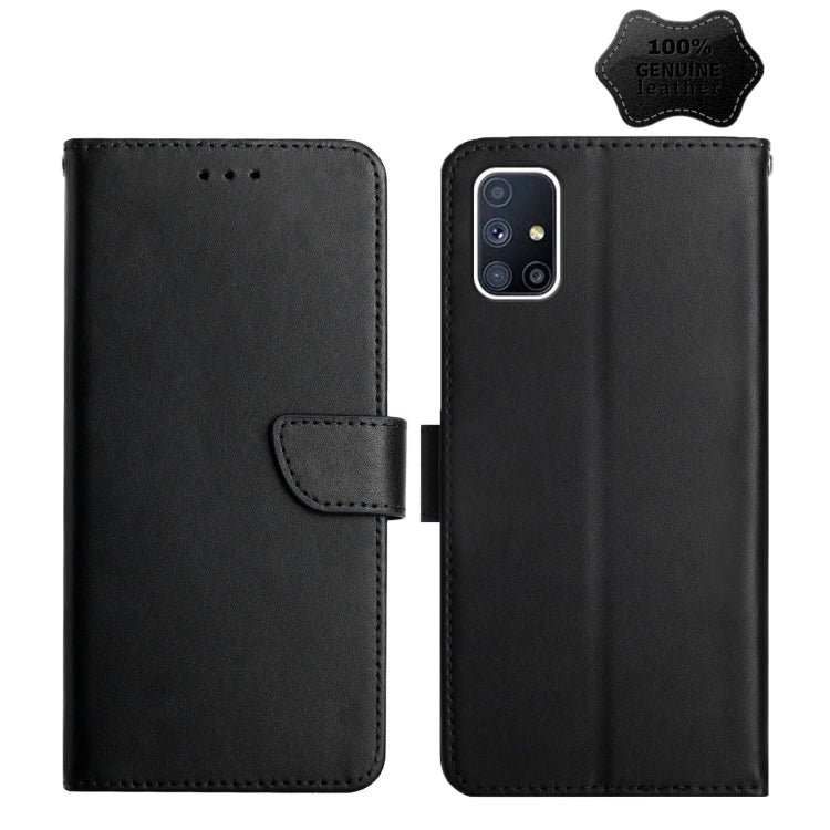 Genuine Leather Fingerprint-proof Horizontal Flip Phone Case, For Samsung Galaxy A40, For Samsung Galaxy A41, For Samsung Galaxy A42 5G, For Samsung Galaxy A50, For Samsung Galaxy A51, For Samsung Galaxy A51 5G, For Samsung Galaxy A70                  ...