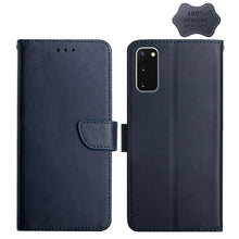 Load image into Gallery viewer, Genuine Leather Fingerprint-proof Horizontal Flip Phone Case, For Samsung Galaxy Note20 Ultra, For Samsung Galaxy S10, For Samsung Galaxy S10e, For Samsung Galaxy S10+, For Samsung Galaxy S20, For Samsung Galaxy S20 FE, For Samsung Galaxy S20+         ...