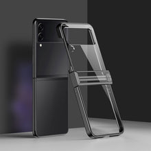 Load image into Gallery viewer, Electroplated Transparent PC Phone Case, For Samsung Galaxy Z Flip3 5G