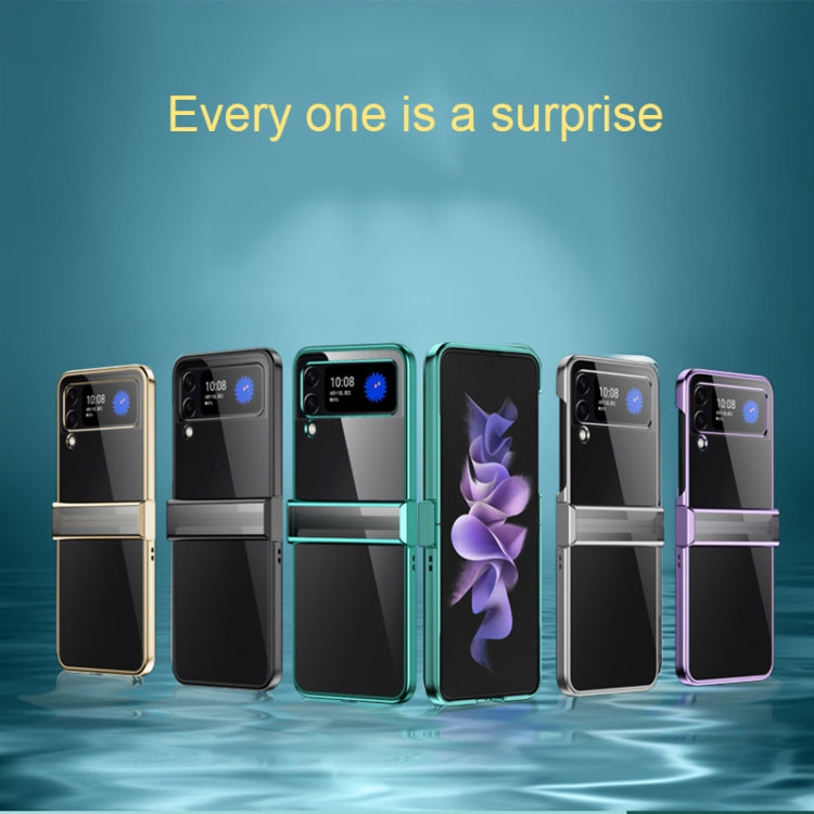 Electroplated Transparent PC Phone Case, For Samsung Galaxy Z Flip3 5G