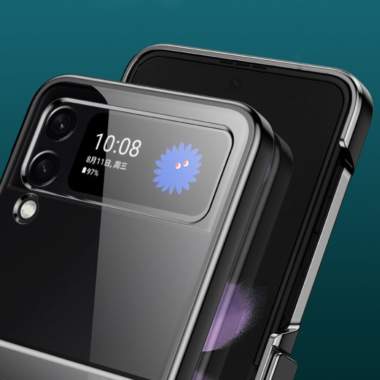 Electroplated Transparent PC Phone Case, For Samsung Galaxy Z Flip3 5G