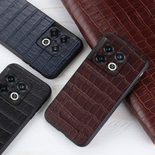 Load image into Gallery viewer, Accurate Hole Crocodile Texture Genuine Leather Phone Case, For OnePlus 10 Pro Accurate Hole, For Google Pixel 7, For Google Pixel 7 Pro, For Samsung Galaxy A73 5G