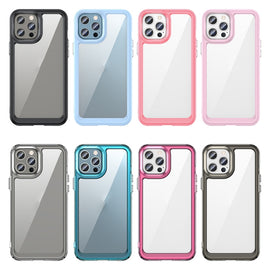 Colorful Series Acrylic + TPU Phone Case, For iPhone 12 Pro Max, For iPhone 12, For iPhone 12 Pro, For iPhone 13, For iPhone 13 Pro, For iPhone 13 Pro Max