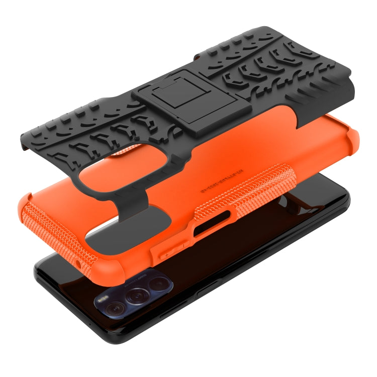 Tire Texture TPU + PC Phone Case with Holder, For Motorola Moto G Stylus 2022 4G, For Samsung Galaxy A03S 2022 165.8mm US