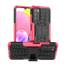 Load image into Gallery viewer, Tire Texture TPU + PC Phone Case with Holder, For Motorola Moto G Stylus 2022 4G, For Samsung Galaxy A03S 2022 165.8mm US