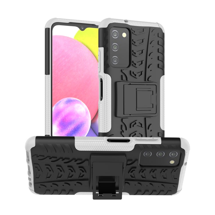 Tire Texture TPU + PC Phone Case with Holder, For Motorola Moto G Stylus 2022 4G, For Samsung Galaxy A03S 2022 165.8mm US