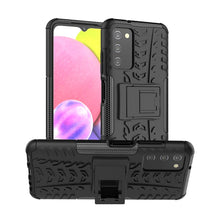 Load image into Gallery viewer, Tire Texture TPU + PC Phone Case with Holder, For Motorola Moto G Stylus 2022 4G, For Samsung Galaxy A03S 2022 165.8mm US