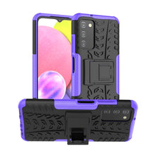 Load image into Gallery viewer, Tire Texture TPU + PC Phone Case with Holder, For Motorola Moto G Stylus 2022 4G, For Samsung Galaxy A03S 2022 165.8mm US