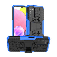 Load image into Gallery viewer, Tire Texture TPU + PC Phone Case with Holder, For Motorola Moto G Stylus 2022 4G, For Samsung Galaxy A03S 2022 165.8mm US