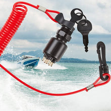 Load image into Gallery viewer, BRP Side Control Ignition Switch Key with Lanyard 5005801 for Johnson Evinrude, A6630