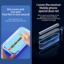 Load image into Gallery viewer, For iPhone 17e / 16e / 13 / 13 Pro 25pcs Fast Attach Dust-proof Anti-static Tempered Glass Film, For iPhone 13 mini (25PCS), For iPhone 17e / 16e / 13 / 13 Pro (25PCS), For iPhone 13 Pro Max (25PCS), For iPhone 12 mini(25PCS)                           ...