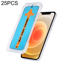 Load image into Gallery viewer, For iPhone 17e / 16e / 13 / 13 Pro 25pcs Fast Attach Dust-proof Anti-static Tempered Glass Film, For iPhone 13 mini (25PCS), For iPhone 17e / 16e / 13 / 13 Pro (25PCS), For iPhone 13 Pro Max (25PCS), For iPhone 12 mini(25PCS)                           ...