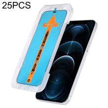 Load image into Gallery viewer, For iPhone 17e / 16e / 13 / 13 Pro 25pcs Fast Attach Dust-proof Anti-static Tempered Glass Film, For iPhone 13 mini (25PCS), For iPhone 17e / 16e / 13 / 13 Pro (25PCS), For iPhone 13 Pro Max (25PCS), For iPhone 12 mini(25PCS)                           ...