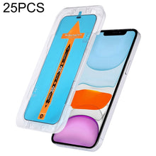 Load image into Gallery viewer, For iPhone 17e / 16e / 13 / 13 Pro 25pcs Fast Attach Dust-proof Anti-static Tempered Glass Film, For iPhone 13 mini (25PCS), For iPhone 17e / 16e / 13 / 13 Pro (25PCS), For iPhone 13 Pro Max (25PCS), For iPhone 12 mini(25PCS)                           ...