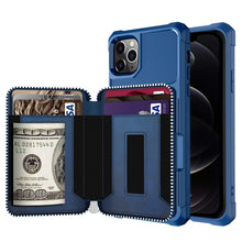 Load image into Gallery viewer, Zipper Wallet Card Bag PU Back Case, For iPhone 12 mini, For iPhone 12 / 12 Pro, For iPhone 12 Pro Max, For iPhone 11 Pro, For iPhone 11 Pro Max, For iPhone XR, For iPhone XS Max, For iPhone SE 2022 / SE 2020 / 7 / 8 / 6 / 6s                           ...