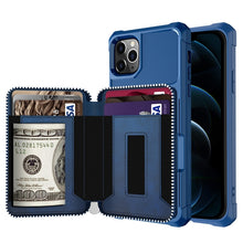 Load image into Gallery viewer, Zipper Wallet Card Bag PU Back Case, For iPhone 12 mini, For iPhone 12 / 12 Pro, For iPhone 12 Pro Max, For iPhone 11 Pro, For iPhone 11 Pro Max, For iPhone XR, For iPhone XS Max, For iPhone SE 2022 / SE 2020 / 7 / 8 / 6 / 6s                           ...