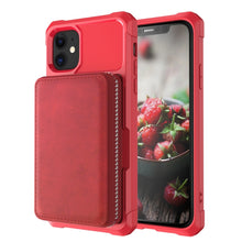 Load image into Gallery viewer, Zipper Wallet Card Bag PU Back Case, For iPhone 11, For iPhone X / XS