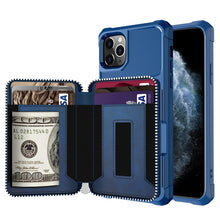 Load image into Gallery viewer, Zipper Wallet Card Bag PU Back Case, For iPhone 12 mini, For iPhone 12 / 12 Pro, For iPhone 12 Pro Max, For iPhone 11 Pro, For iPhone 11 Pro Max, For iPhone XR, For iPhone XS Max, For iPhone SE 2022 / SE 2020 / 7 / 8 / 6 / 6s                           ...