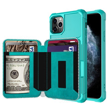 Load image into Gallery viewer, Zipper Wallet Card Bag PU Back Case, For iPhone 12 mini, For iPhone 12 / 12 Pro, For iPhone 12 Pro Max, For iPhone 11 Pro, For iPhone 11 Pro Max, For iPhone XR, For iPhone XS Max, For iPhone SE 2022 / SE 2020 / 7 / 8 / 6 / 6s                           ...
