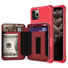 Load image into Gallery viewer, Zipper Wallet Card Bag PU Back Case, For iPhone 12 mini, For iPhone 12 / 12 Pro, For iPhone 12 Pro Max, For iPhone 11 Pro, For iPhone 11 Pro Max, For iPhone XR, For iPhone XS Max, For iPhone SE 2022 / SE 2020 / 7 / 8 / 6 / 6s                           ...