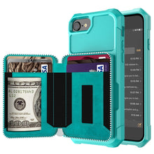 Load image into Gallery viewer, Zipper Wallet Card Bag PU Back Case, For iPhone 12 mini, For iPhone 12 / 12 Pro, For iPhone 12 Pro Max, For iPhone 11 Pro, For iPhone 11 Pro Max, For iPhone XR, For iPhone XS Max, For iPhone SE 2022 / SE 2020 / 7 / 8 / 6 / 6s                           ...