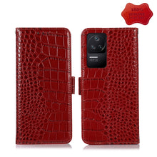 Load image into Gallery viewer, Crocodile Top Layer Cowhide Leather Phone Case, For Xiaomi Redmi 10C / 10 India, For Xiaomi Redmi K40S, For Xiaomi Redmi K50 / K50 Pro, For Xiaomi Redmi K50 Gaming, For Xiaomi Redmi Note 11 4G/11S 4G Global, For Xiaomi Redmi Note 11 Pro 4G / 5G Global ...