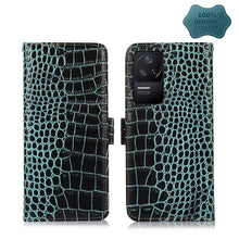 Load image into Gallery viewer, Crocodile Top Layer Cowhide Leather Phone Case, For Xiaomi Redmi 10C / 10 India, For Xiaomi Redmi K40S, For Xiaomi Redmi K50 / K50 Pro, For Xiaomi Redmi K50 Gaming, For Xiaomi Redmi Note 11 4G/11S 4G Global, For Xiaomi Redmi Note 11 Pro 4G / 5G Global ...
